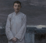 陈逸飞油画：青年陈云.jpg